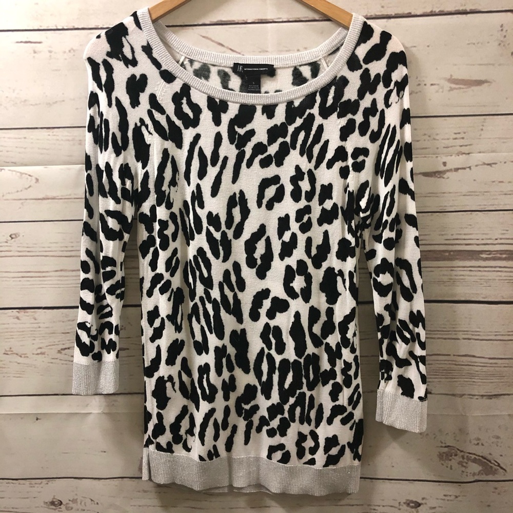 INC International Concepts Animal Print Sweater